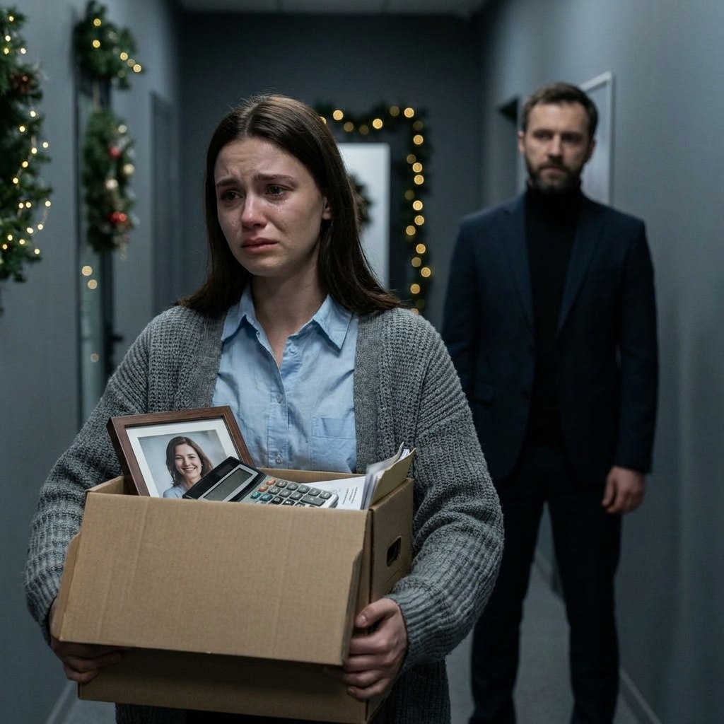 Firmó su despido en Navidad sin mirarla a los ojos. Horas después, descubrió el secreto que ella guardaba y tuvo que correr bajo la lluvia para suplicar perdón