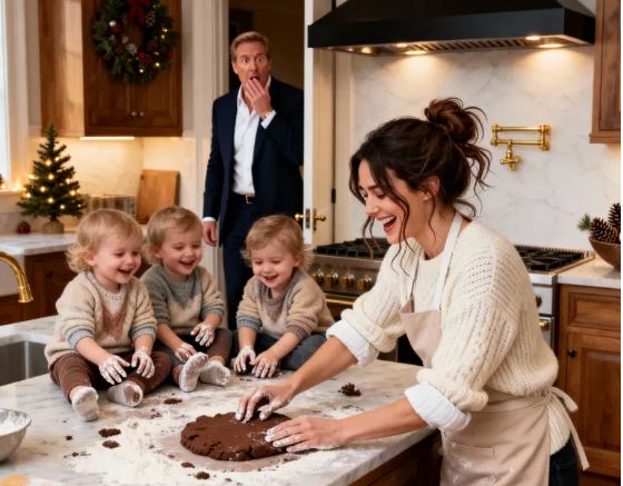 Ich kam früh nach Hause und erwischte die Putzfrau dabei, wie sie etwas Schockierendes mit meinen Drillingen tat. Was ich in dieser Küche sah, zerstörte meinen Stolz, rettete meine Familie und veränderte mich für immer