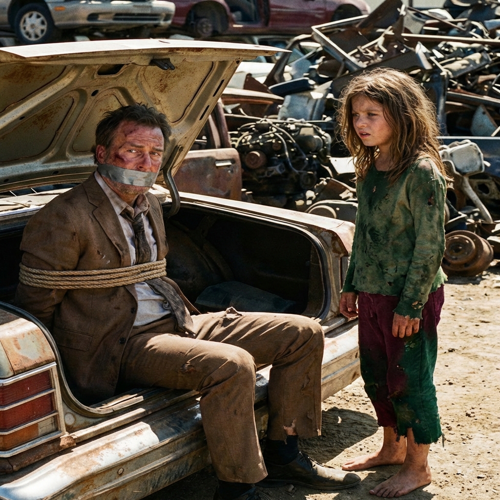 Ein armes Mädchen findet einen Millionär im Kofferraum eines Autos – seine Reaktion, als er ihr Gesicht sieht, verändert beider Leben für immer.