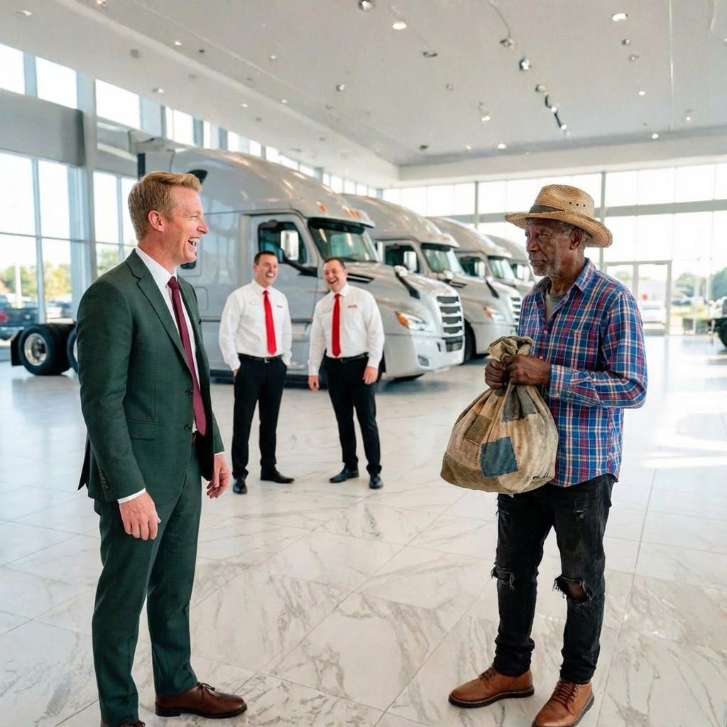 “Ich nehme 11 Lastwagen!” —der Manager lachte—. Ein armer Mann wie Sie kann es sich nicht leisten, sie zu kaufen!