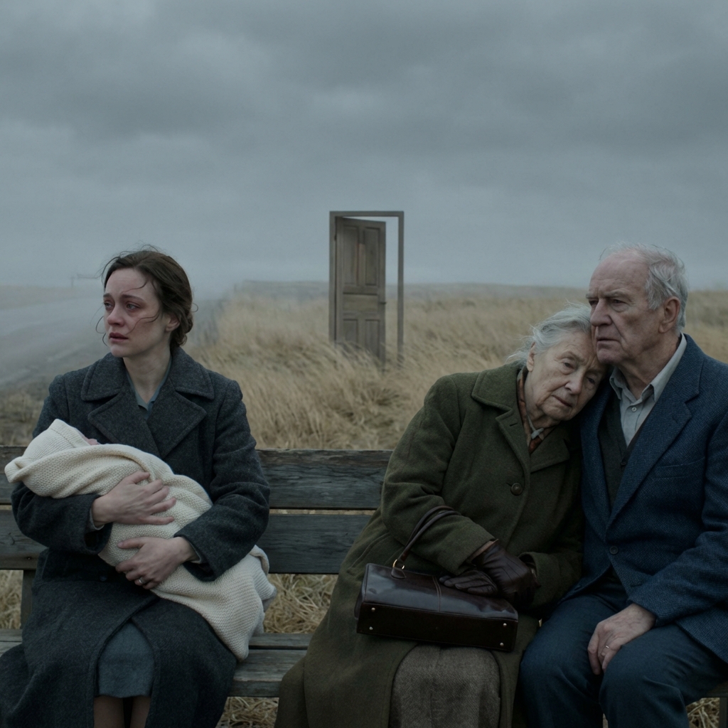 Alleinerziehende Mutter findet ein verlassenes älteres Paar an der Bushaltestelle, ihre Geste erregt…