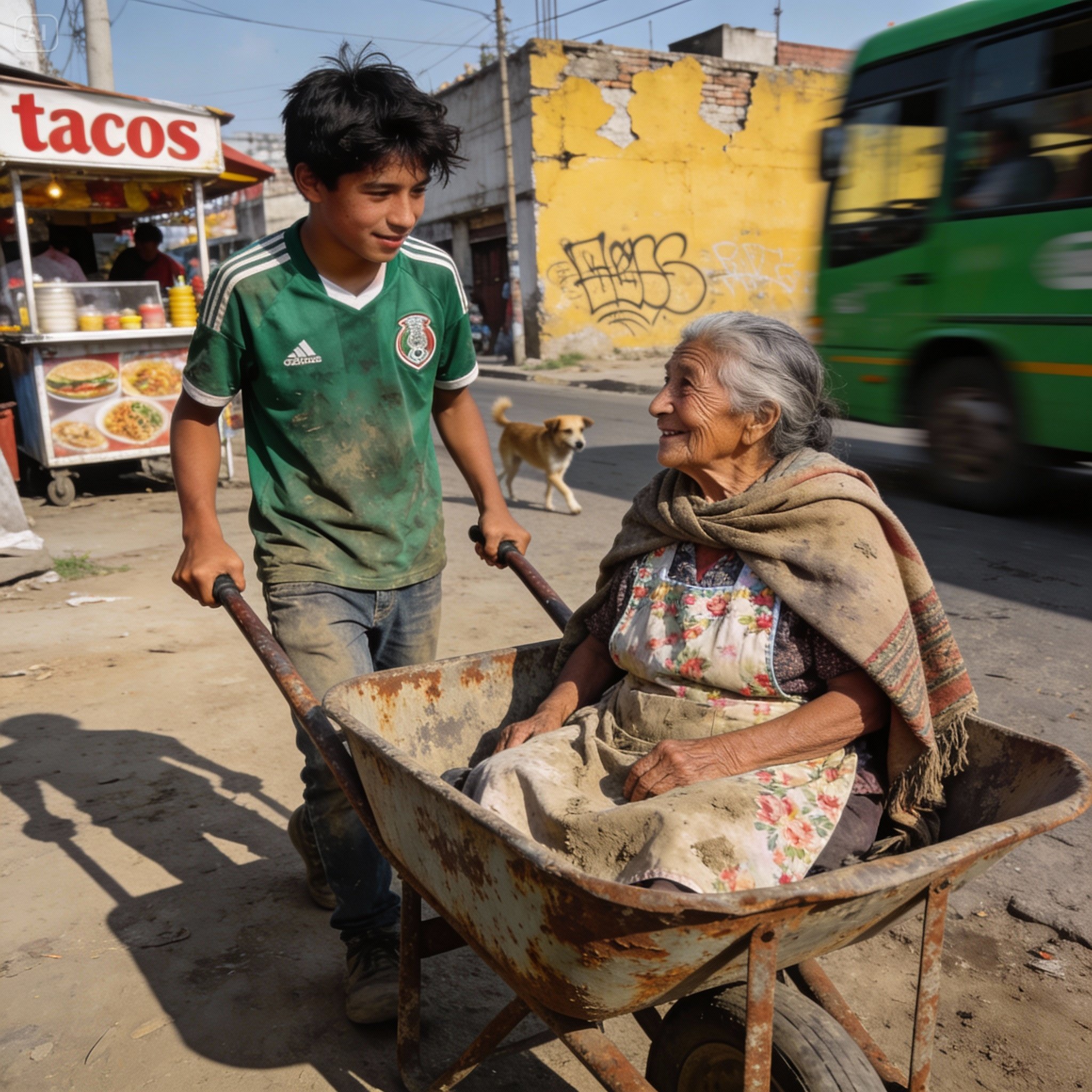 ICH STIESS EINE VERLORENE ALTE DAME IN MEINE ALTE SCHUBKARRE: ICH DACHTE, SIE WÄRE VERRÜCKT, ABER ALS ICH IHRE VILLA SAH, GING ICH AUF DEN RÜCKEN