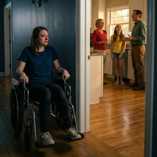 Ich sitze seit 20 Jahren im Rollstuhl und glaube, ich sei eine Last. Gestern kam ich früh von der Arbeit nach Hause und hörte meine Mutter lachen, als sie sagte: ‘Sie weiß es noch nicht.’