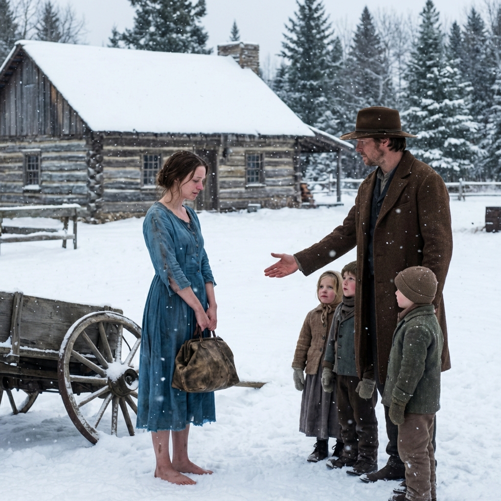 FÜR 300 DOLLAR AN DEN WITWER VON SILVER CREEK VERKAUFT, BETRAT SIE EIN HAUS, DAS VERGESSEN HATTE, WIE MAN ATMET