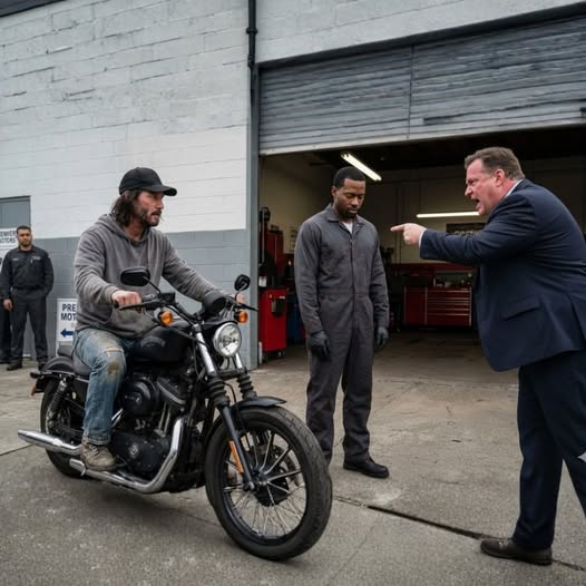 Ein schwarzer Mechaniker reparierte Keanu Reeves‘ Motorrad und entließ ihn dann. Sein nächster Schritt brachte die gesamte Werkstatt zum Schweigen