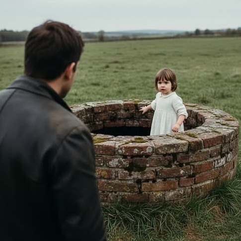 „Ihre Tochter ist da unten“, sagte das Mädchen, das vor dem Brunnen stand, aber erst, als sie hinsahen.