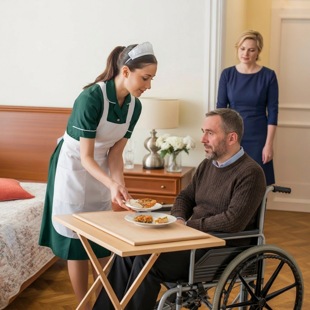 Er täuschte eine Lähmung vor, um die Treue seiner Verlobten zu testen, doch es war der einfache Angestellte, der ihm die Lektion seines Lebens erteilte.