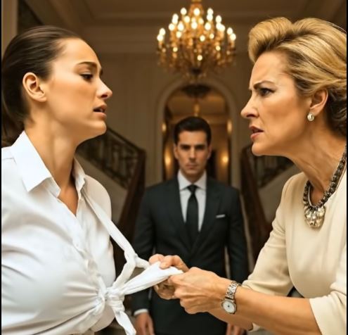 Ein arroganter Mann zerriss ihr Kleid, weil er sie für eine einfache Kellnerin hielt … doch ihr millionenschwerer Ehemann sah zu.