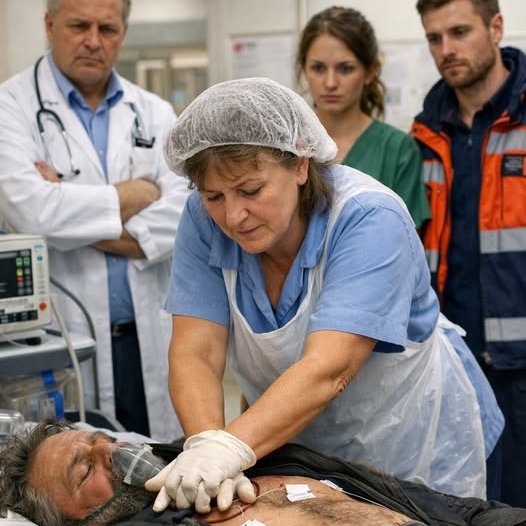 Als der Chefarzt einem Obdachlosen, der mit Herzstillstand ins Krankenhaus eingeliefert worden war, die Behandlung verweigerte, rettete eine einfache Putzfrau ihm das Leben – doch die Frau hatte keine Ahnung, wer dieser Mann wirklich war und was ihm zugestoßen war. 😱😲