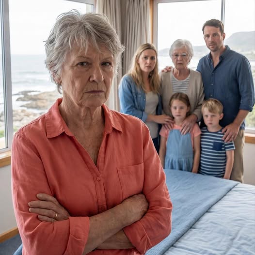 Ich kaufte das Haus am Meer mit dem Geld, das ich von meinem Mann geerbt hatte, in der Hoffnung, endlich etwas Ruhe zu finden. Dann klingelte das Telefon. „Mama, diesen Sommer kommen wir alle… aber du kannst im hinteren Schlafzimmer schlafen“, sagte mein Sohn.