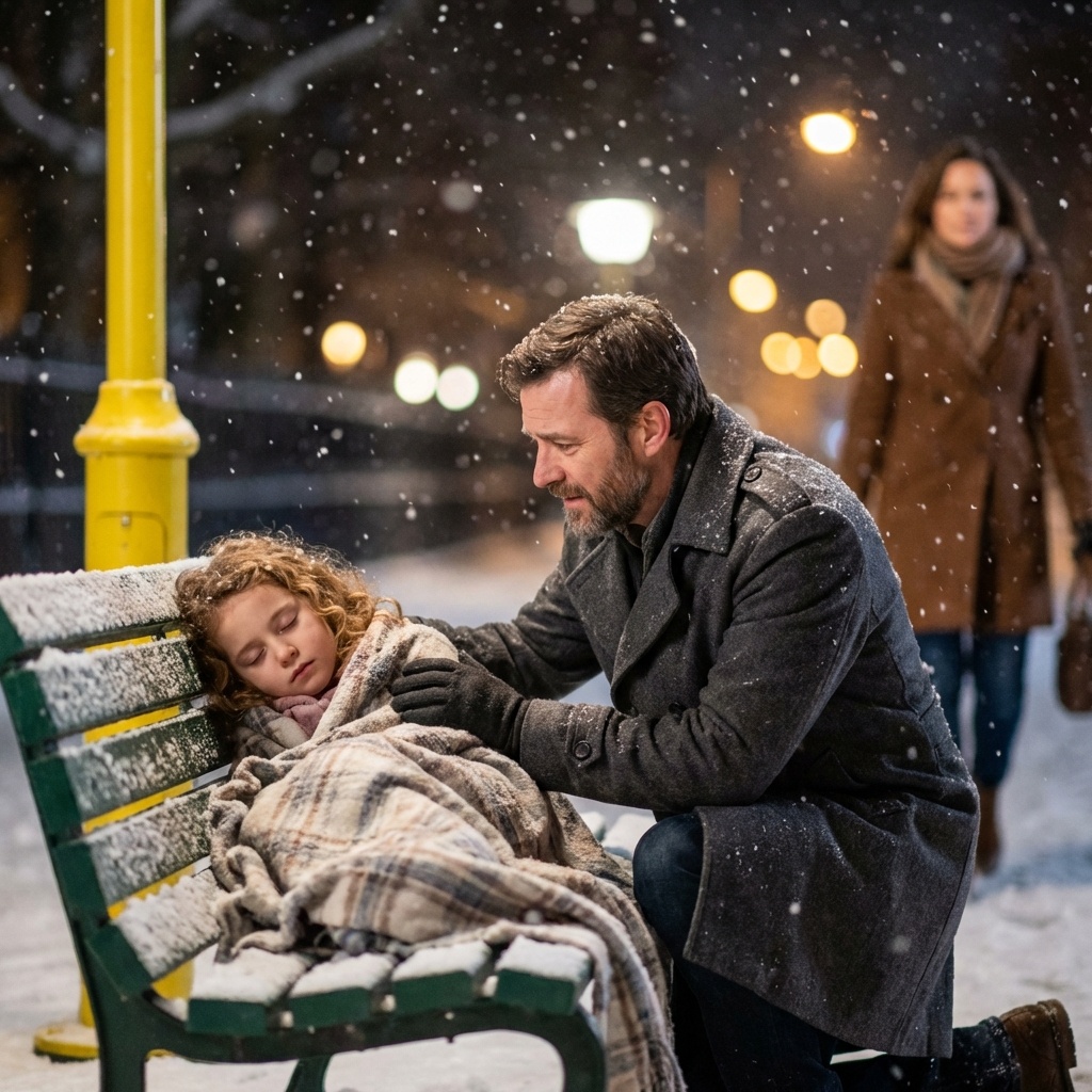Ein Millionär, ein kleines Mädchen im Schnee und eine Lektion in Demut: Er dachte, er rette sie mit seinem Geld, doch am Ende war er es, der gerettet werden musste. ❤️🥺