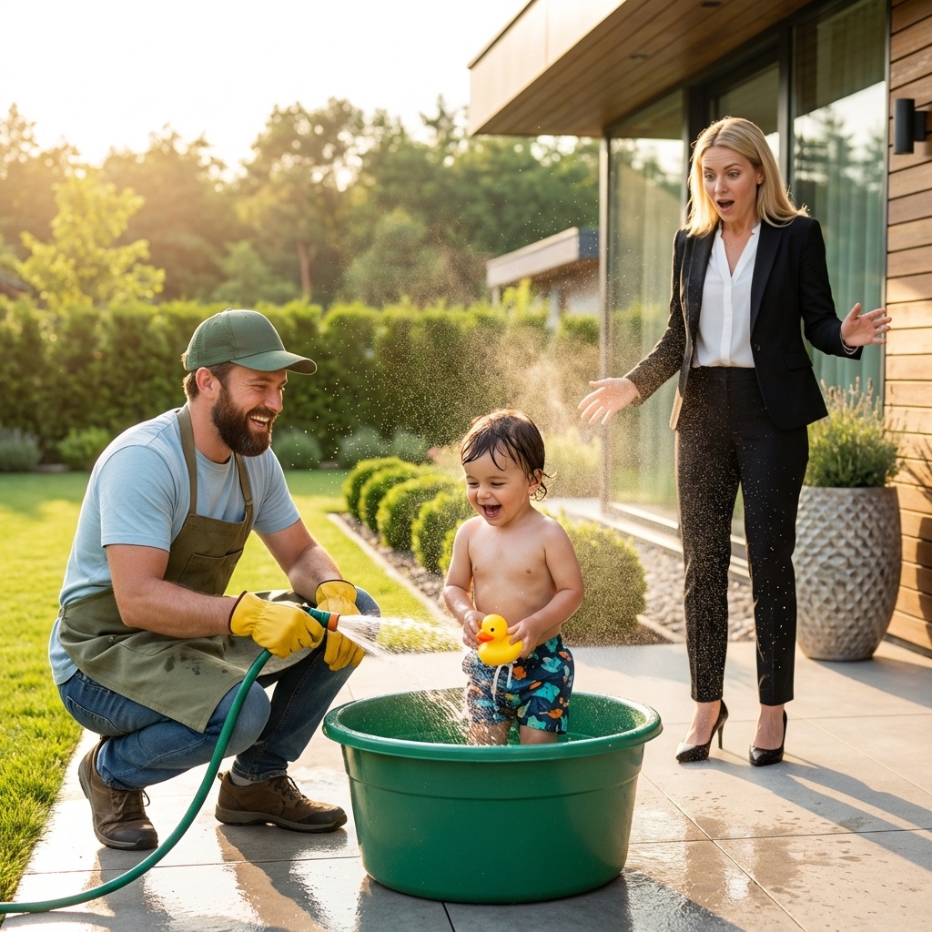 Sie kehrte früh in ihre Villa zurück und versteckte sich, um den Gärtner im Auge zu behalten … Was sie sah, wie dieser Mann ihrem Sohn etwas antat, verschlug ihr die Sprache und lehrte sie eine Lektion, die kein Geld der Welt hätte kaufen können. ❤️😭