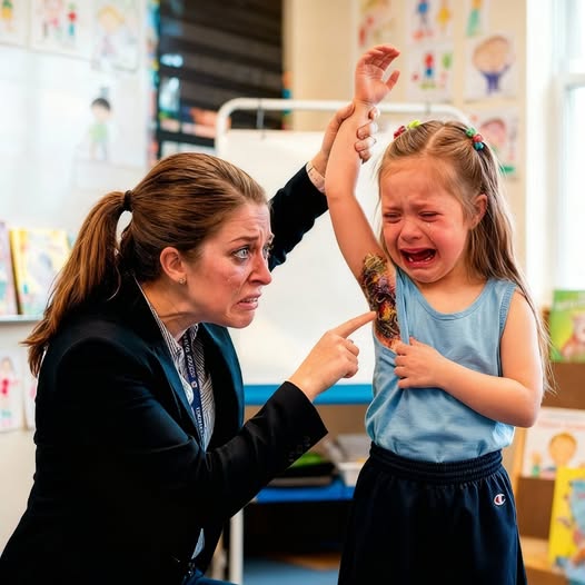 Wegen des Geruchs setzt sich niemand in die Nähe des kleinen Mädchens – die Lehrerin hebt unter Tränen den Arm und ruft die Polizei.