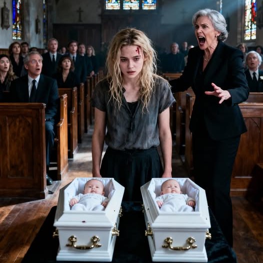 Bei der Beerdigung meiner Zwillinge, als ihre kleinen Särge vor mir standen, beugte sich meine Schwiegermutter vor und zischte: „Gott hat sie zu sich genommen, weil er wusste, was für eine Mutter du warst.“ Ich brach in Schluchzen aus: „Könntest du nicht einfach still sein … für heute?“