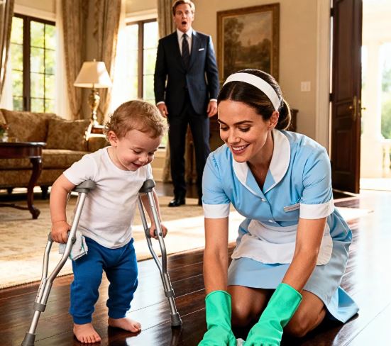 Der Millionär kommt früher als sonst nach Hause – und traut seinen Augen nicht…