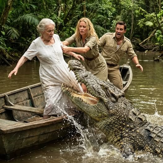 „Geh runter zum Fluss mit den Krokodilen“, flüsterte meine Schwiegertochter, während ihre Finger sich in meinen Rücken bohrten und sie mich in das schwarze Wasser des Amazonas stieß. Ich hörte sie leise lachen und sagen: „Niemand wird dich jemals finden.“