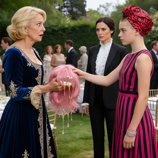 Meine Schwiegermutter hatte meiner Tochter zur Strafe den Kopf kahlgeschoren, während ich weg war. Als ich zurückkam, flüsterte meine Tochter mir zu: „Das werden wir ihr heimzahlen.“ Die Rache, die wir planten, demütigte sie vor allen Anwesenden.