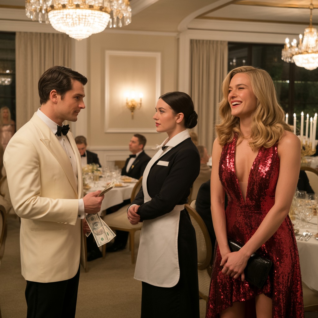 „Hier sind 2.000 Dollar, und du kannst für mich tanzen“, sagte der Millionär und versuchte, die Kellnerin vor allen Anwesenden zu demütigen. Er ahnte nicht, dass sie eine verborgene Legende war.