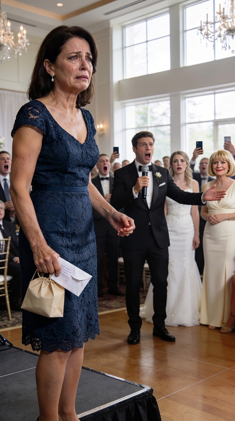 Jag betalade 12 500 dollar för min sons bröllop. Under mottagningen sa han: “Jag vill tacka min riktiga mamma” och pekade på min dotters mamma. Alla stirrade. Jag förblev tyst. Så jag gjorde något han aldrig kommer att glömma…