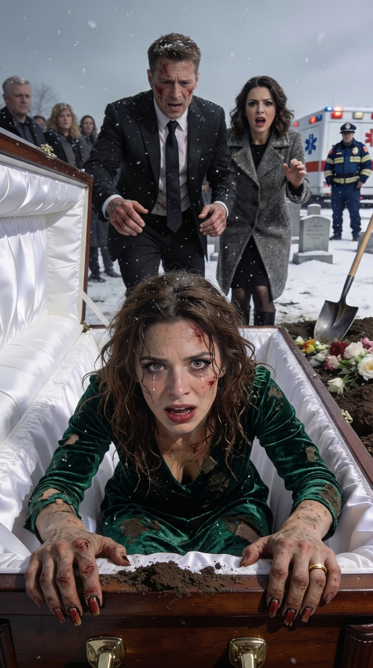 Efter att ha återvänt från livet efter detta valde kvinnan att hämnas på sin man och hans älskarinna, de som begravde henne… Den avlidna hustrun ordnade en överraskning som uppenbarligen lämnade dem utan aptit för kärlek…