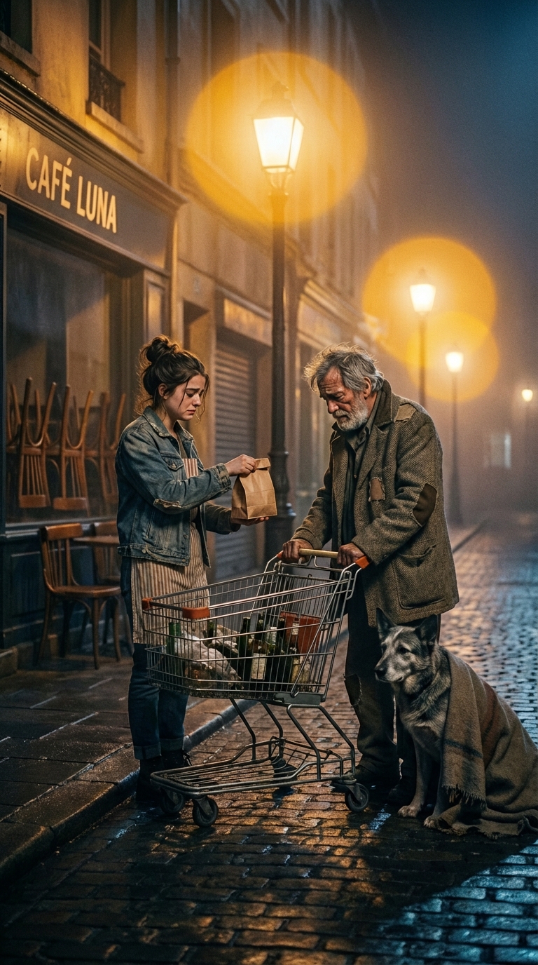 Varje natt knuffade en äldre man en sliten vagn och samlade flaskor för att mata sin hund – ”Han är mitt sista löfte”, brukade han säga. Staden förstod inte förrän det lojala djuret offrade sitt liv för att rädda ett barn, vilket avslöjade djupet av det tysta löftet.