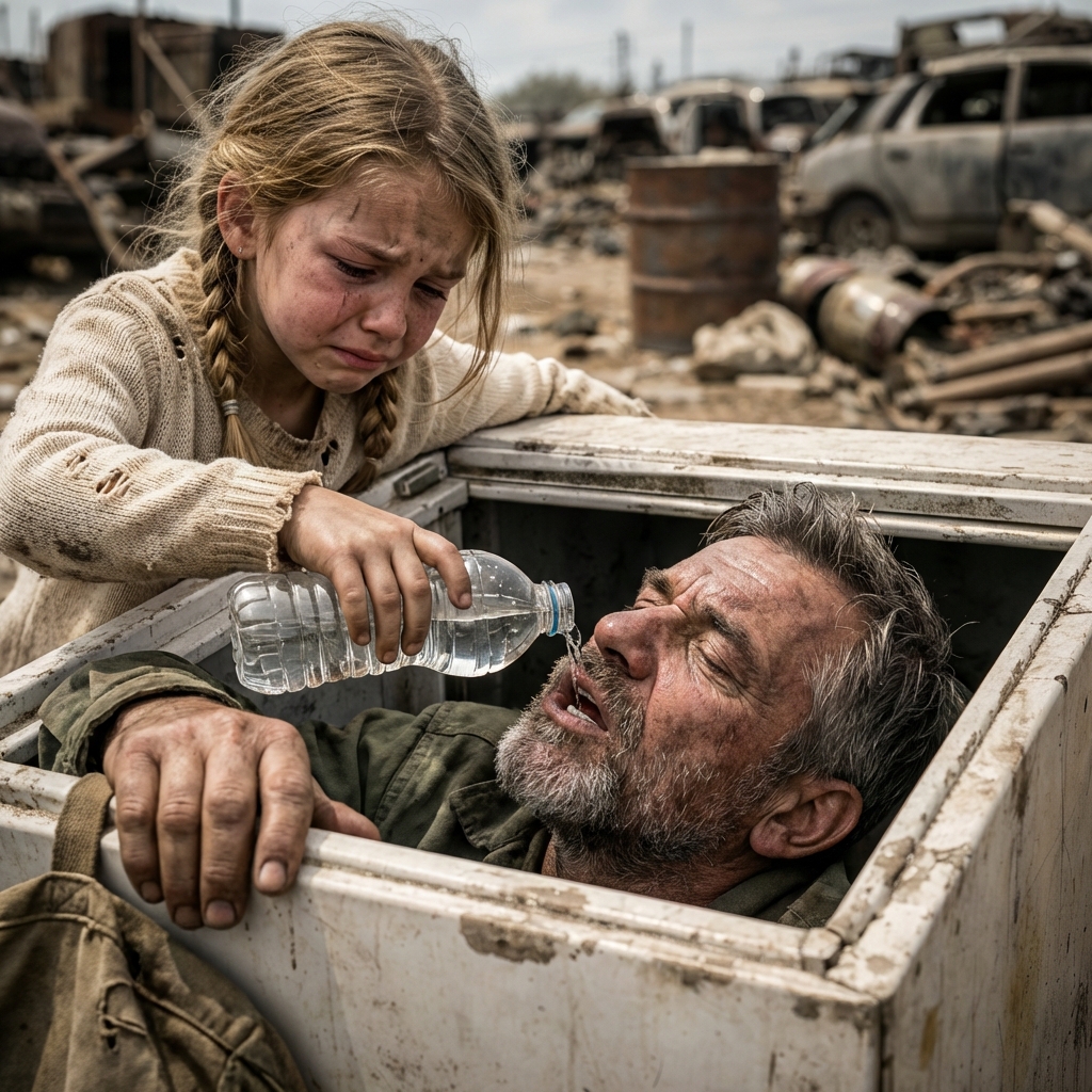 EN FATTIGS FLICKA HITTAR EN MILJONÄR INNE I ETT UTSLAGET KYLSKÅP… OCH VAD HON GÖR SEDAN FÖRÄNDRAR ALLT Lupita lärde sig att avgöra tiden genom värken i bröstet. Vid soluppgången, när ljuset knappt strök över sophögarna, erbjöd soptippen ibland nåd: en plastflaska fortfarande intakt, en remsa koppartråd, en säck burkar orörda av krossen. Men när den spända smärtan i hennes revben drog hårt, som om den ville slita barndomen ur henne helt och hållet, blev dagen förutsägbar – damm i halsen, flugor på huden, hunger som gnagde inifrån och den sura stanken som aldrig tvättades bort.