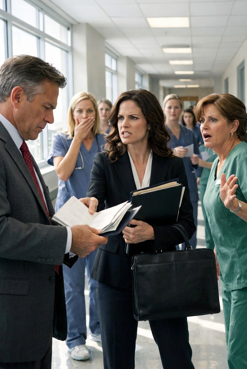 “Hon vill bara inte jobba”, berättade mamma för sin vårdpersonal om mitt tillstånd. Jag visade tyst min patientjournal för hennes chefsläkare. Hennes nästa skift var hennes sista…