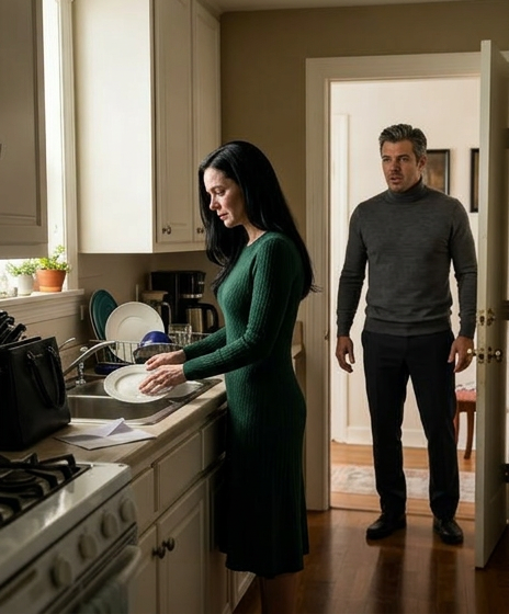 Ensamstående pappa kommer hem och finner sin VD städa huset – Hennes anledning fick honom att gråta…