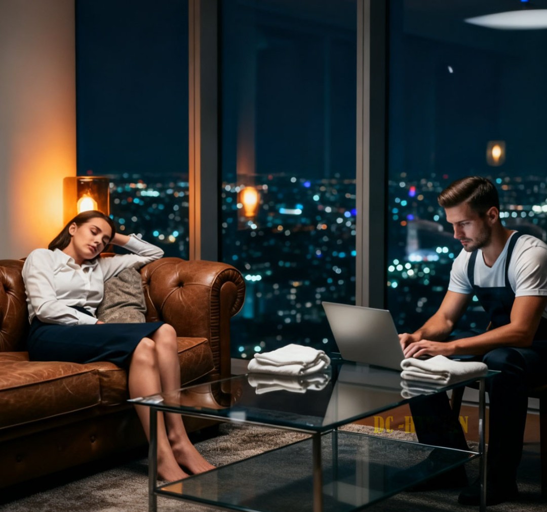 n låtsades sova för att testa sin vaktmästare – men vad han gjorde räddade hennes kollapsande företag… – Nyheter