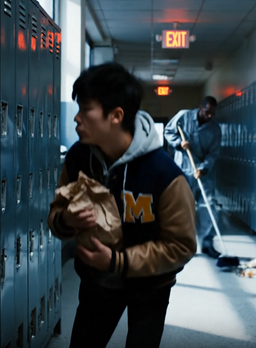 Jag är nattvaktmästare på Jefferson High. Jag heter Silas. Jag knuffar en kvast medan staden sover. Jag ser allt. Kärleksbreven, de fuskade proven, de gömda flaskorna.