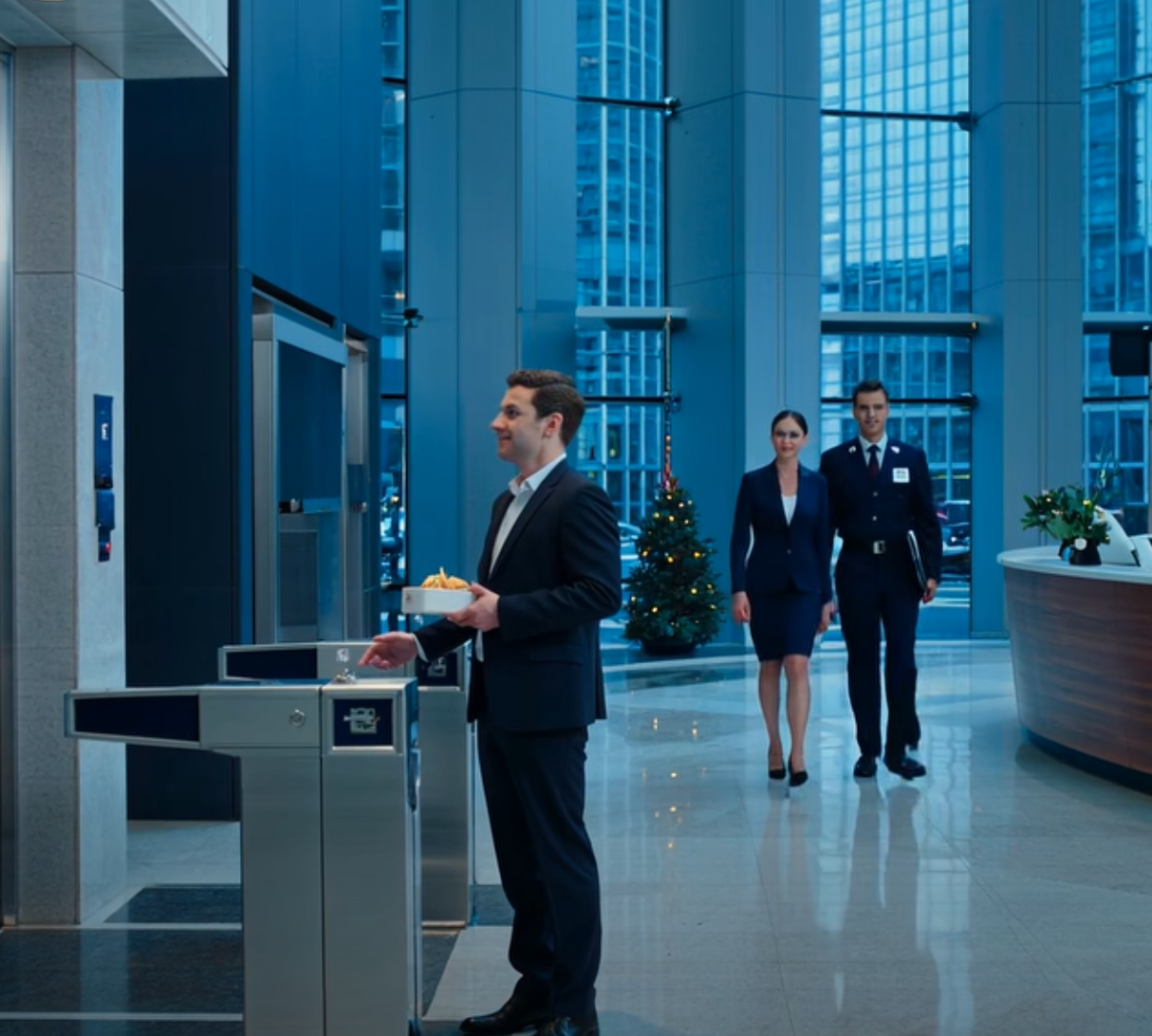 Jag ville överraska min fru på jobbet. Vid entrén log säkerhetsvakten och pekade: ”Jag ser VD:ns make nästan varje dag… Han är precis där.” Så jag nickade bara. – Nyheter