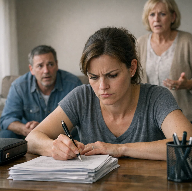 My husband called while I was at work and said, “I just inherited millions of dollars. Pack your bags. Get out of my house immediately!” When I got home, the divorce papers were ready. I read each page, signed without trembling, put the pen back on the table, and smiled: “Good luck… you’ll need it.” – News