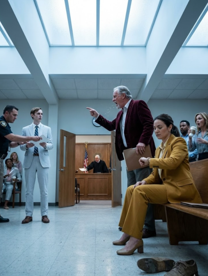 MIN PAPPA STOD UPP I RÄTTEN OCH SKREK ATT JAG VAR ”MENTALT INKOMPETENT” – EN LUFTRARE I EN SKOKARTONGSLÄGENHET UTAN MAN, UTAN KARRIÄR – OCH ATT HAN BEHÖVDE AKUTFÖRMÅL FÖR ATT ”RÄDDA” MIN TRUSTFOND INNAN JAG FÖRSTÖRDE DEN. JAG ARGUMENTERADE INTE. JAG GRÅT INTE. JAG SATT BARA DÄR I TYSTNAD, MED HÄNDERNA I KOPPLING, OCH TÄCKTE PÅ KLOCKAN SOM OM JAG VÄNTADE PÅ ETT TÅG. 10:02 PRECIS I SKIKT. HAN FORTSÄTTE – HÅLLADE MIN ”BILLIGA KOSTYM”, MINA ”SLIPADE SKOR”, TILL OCH MED BYGGNADEN HAN TRODDE ATT JAG HYRDE I – TILLS DOMAREN LUTADE SIG FRAMÅT OCH STÄLLDE EN KYSANDE FRÅGA: ”DU VET VERKLIGEN INTE VEM HON ÄR, VAD ÄR DU?” PÅ ANDRA ANDET AV RUMMET FRÖS HANS ADVOKAT MITT I ANDET NÄR KRONOFOGEN RÄMMADE HONOM ETT ENDA DOKUMENT – FÄRGEN FÖRSVANN UR HANS ANSIKTE SÅ SNABBT ATT JAG TRODDE HAN SKULLE SVIMMA. SEDAN SKÖT DOMAREN ETT PAPPER ÖVER RÄTTSBANKEN MOT MIN FAR… OCH HANS SJÄLVBETUNNA SJÄLVFÖRTROENDE SPRÄCKTES TILL SLUTEN NÄR HAN LÄSTE FÖRSTA RADEN… FÖR DET HANDLADE INTE ALLS OM MIN TRUSTFOND……