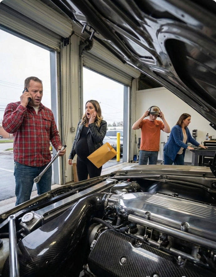 MINA FÖRÄLDRAR FÖRKÄNDE MIG FÖR FEM ÅR SEDAN FÖR ATT JAG “GJÄRNADE” DEM – INTE FÖR DROGER, INTE FÖR BROTT, UTAN FÖR ATT JAG SAGDE SÄGAT SIG FRÅN MITT JOBB FÖR ATT STARTA ETT FÖRETAG SOM DE SVOR SKULLE MISSLYCKAS. DE SKRATTAT MIG RÄTT I ANSIKTE, SA ATT DE INTE STALLADE MED ATT HA TVÅ SÖNER DÄR DEN ENA VAR VP OCH DEN ANDRA VAR “EN FÖRLORARE MED EN BILHOBBY”, OCH SEN SKÄRVADE DE AV MIG SOM OM JAG VORE DÖD. SÅ JAG BYGGDE DET ÄNDÅ – INVESTERARE, SKRÄDDARSYDDA DESIGNER, RIKTIGA KUNDER – TILLS MITT FÖRETAG FAKTISKT TOGG OFFENTLIGEN OCH JAG FICK DET LIV DE SA ATT JAG ALDRIG SKULLE HA… INKLUSIVE EN GRAVIDA FRU SOM DE INTE ENS VISSTE OM. SEN FRÅN INGENSTAN RINGDE DE MIG ”FÖR ATT GRATULERA” MIG – OCH INOM FEM MINUTER SA DE ÄNTLIGEN VAD DE VERKLIGEN VILLE HA: MIN GYLLENE BROR CRAIG FÖRLORADE SITT JOBB, HANS ERBJUDANDEN VAR ”UNDER HONOM”, OCH JAG BEHÖVDE ANSTÄLLA HONOM PÅ MITT FÖRETAG… SOM OM MIN FRAMGÅNG VAR EN FAMILJeresurs SOM DE KUNDE OMFÖRDELA NÄR DET BLE PLADS. JAG SA NEJ – LUGNT OCH BESTÄMT – OCH DE TAPPADE VILLKOR OCH SKREK OM HUR JAG ”VAR SKYLDIG” DEM FÖR ATT DE UPPFÖRDE MIG, HUR JAG VAR SMÅSIG, HUR JAG ALLTID HADE VARIT AVUNDSJUK PÅ CRAIG. SEDAN BÖRJADE DE SMS:A SLÄKTINGAR FÖR ATT FÅ MIG ATT SE UT SOM EN SKURK… TILLS CRAIG SJÄLV ÄNTLIGEN RINGDE MIG, FÖRVIRRAD, OCH SA: ”VÄNTA… DU SKULDE ALDRIG FÅ HÖRA NÅGOT AV DET HÄR.” OCH DET VAR DÅ JAG INSEDD ATT MINA FÖRÄLDRAR HADE LJUGITT FÖR OSS BÅDA – ANVÄNT SITT NAMN FÖR ATT KONTROLLERA MIG OCH ANVÄNT MIG SOM SIN RESUPPLAN… MEN CRAIG VAR PÅ VÄG ATT KONFRONTERA DEM SJÄLV… OCH JAG VISSTE EXAKT VEM DE SKULLE SKYLLA PÅ NÄR DET EXPLOSERADE……