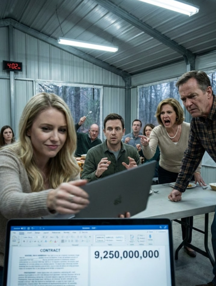 PÅ THANKSGIVING ROPP MIN “GYLLENE BARN”-SYSTER MIN LAPTOP FÖR ATT VISA HUR “PATETISK” JAG VAR INFÖR 20 SLÄKTINGAR – MEN NÄR HON VÄNDDE PÅ SKÄRMEN VISADE DEN INTE NÅGON PITEN ANTIKREA … DEN VISADE 12 400 000 DOLLAR OCH ETT KONTRAKT VÄRT MER ÄN DERAS HUS. HELA BORDET BLEV SÅ TYST ATT MAN KUNDE HÖRA KLOCKA TICKA. MIN MAMMA BÖRJADE FAKTISKT SKRATTA – TILLS HENNES ANSIKTE FÖRÄNDRADE SNABBT. HON STED SIG UPP, PEKTADE PÅ MIG OCH SA: “DU HAR MILJONER … OCH DU LÅT OSS KÄMPAS?” SEN BÖRJADE RACHEL GRÅTA OCH MIN PAPPA LUTADE SIG IN SOM EN DOMARE REDO ATT FELLA DOM… OCH DET ÄR DÅ MIN MAMMA SA DET ENDA SOM FÅDD MINA HÄNDER ATT BLI ISKALLA… ”SÅ NÄR GER DU DIN SYSTER DET HON ​​FÖRTJÄNAR?”…