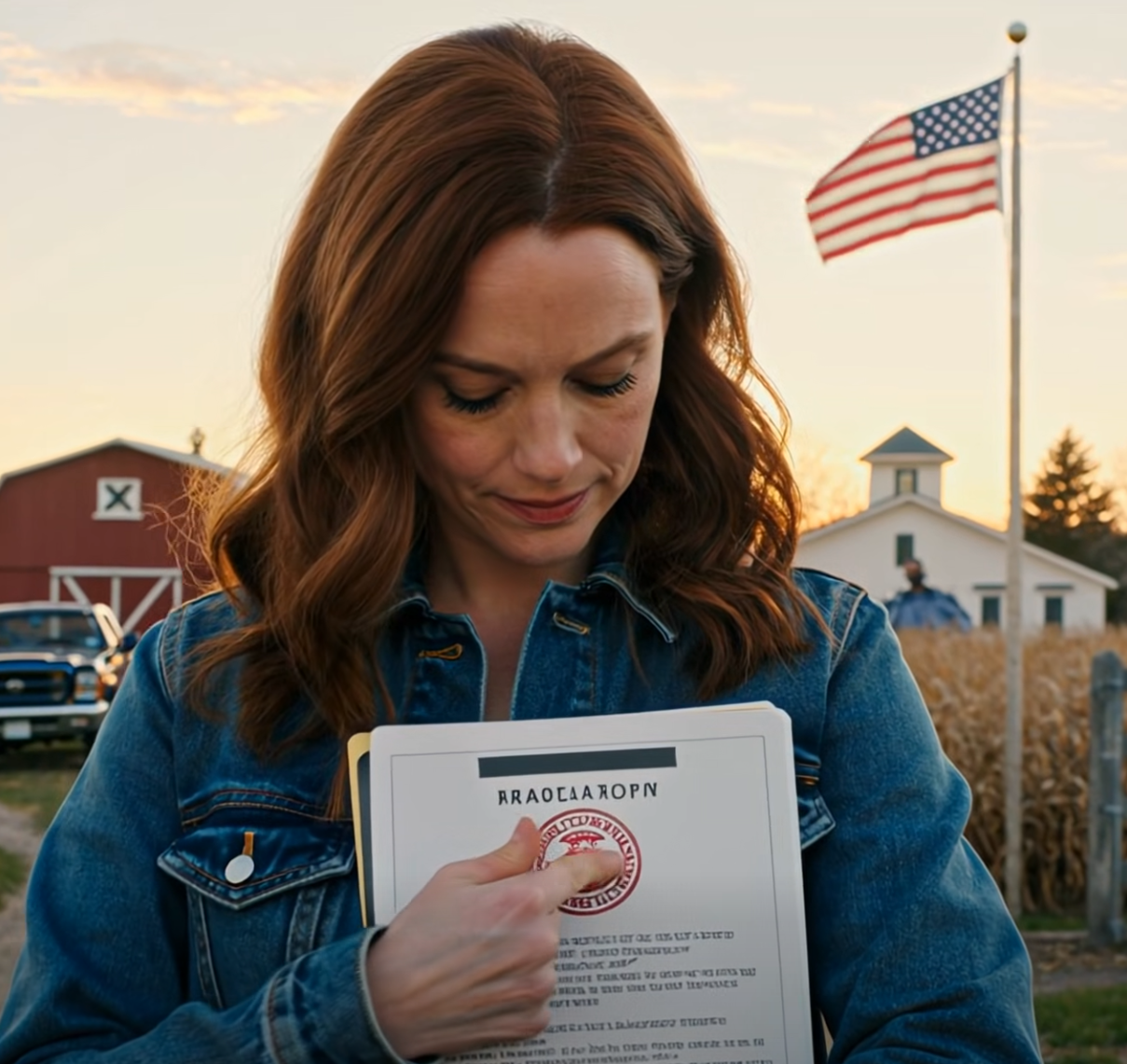 Mina föräldrar meddelade att de hade sålt vår 160 hektar stora familjegård till en byggherre, sedan knuffade de fram papper på mig och sa att jag borde “vara tacksam”. När jag frågade efter bouppteckningsnumret fräste pappa: “Skriv under och sluta agera som om du har rätt”, och mamma log som om hon äntligen hade vunnit något. Jag argumenterade inte – jag körde tjugo minuter till Hawthorne County Clerk & Recorder och frågade efter handlingshistoriken. Kontoristen tog fram överföringen, pausade och öppnade ett gammalt skannat paket märkt “testamente”… sedan lutade hon sig fram och viskade: “Detta lämnades aldrig in – och det ändrar vem som äger gården.” Och nästa skärm hon klickade på fick min mors namn att visas med gårdagens tidsstämpel…