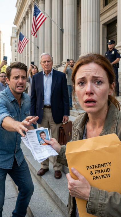 Jag skrev under skilsmässopappren och sa till mig själv att det var över – tills mitt ex dök upp utanför tingshuset med det där falska leendet. ”Vi är klara, Claire”, sa han. ”Inga fler överraskningar.” Sedan klev en gråhårig man emellan oss och gav mig en mapp stämplad FADERSKAP. Mitt ex stelnade till. ”Öppna inte den där”, fräste han. Jag stirrade på honom med bultande hjärta. ”Varför?” Mannen tittade på mitt ex och sa: ”För att sanningen inte är hans historia att kontrollera.” – life magazine