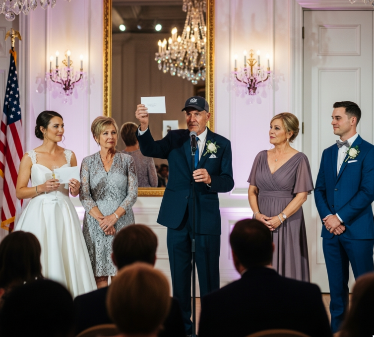 Min svärmor från Charleston skämde ut mina föräldrar som “icke-betalande gäster” på mitt bröllop – sedan öppnade min mekanikerpappa ett vitt kuvert och stal rummet.