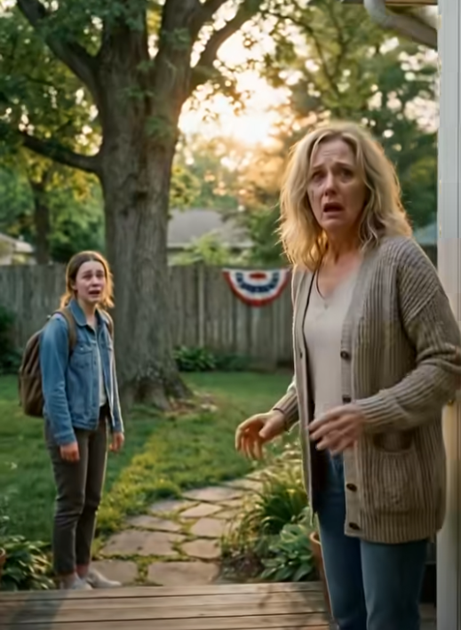 Mamma, jag är hemma. Min dotter, som dog i en bilolycka för fem år sedan, stod på vår bakgård.