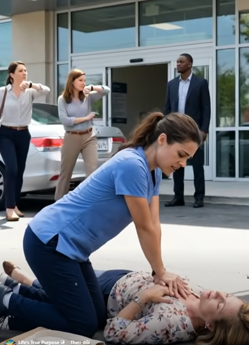 Jag var sen till min drömintervju som sjuksköterska – sedan bad en främling mig att rädda hans fru… och sanningen bakom det ögonblicket chockade alla i rummet