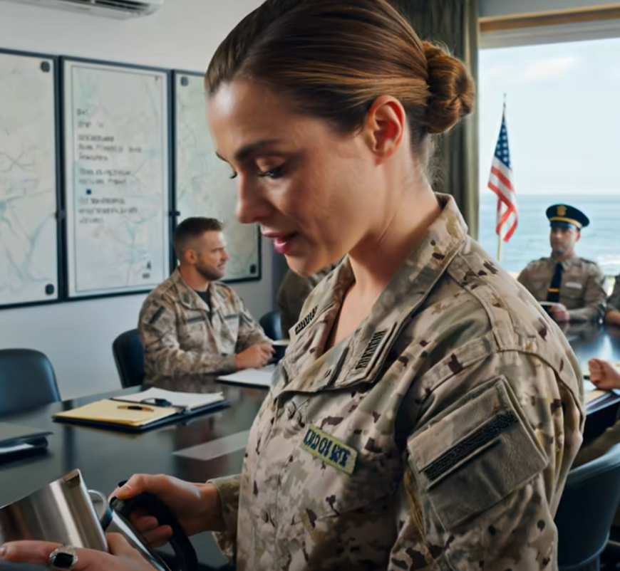 De räckte henne kaffet på briefingen – tills generalen lade märke till hennes ring