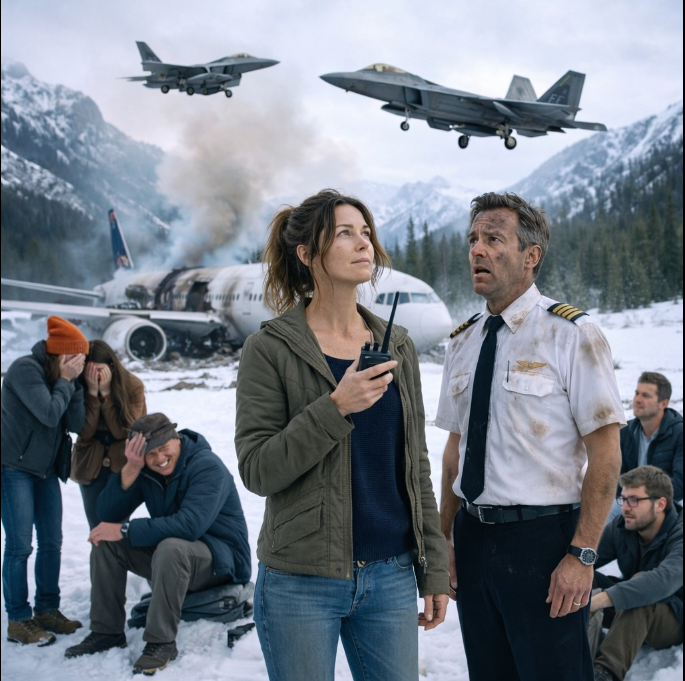 Hon skyddade 185 passagerare i luften – och ögonblick senare sa F-22-piloterna hennes anropssignal högt… vilket avslöjade en sanning ingen förväntade sig.