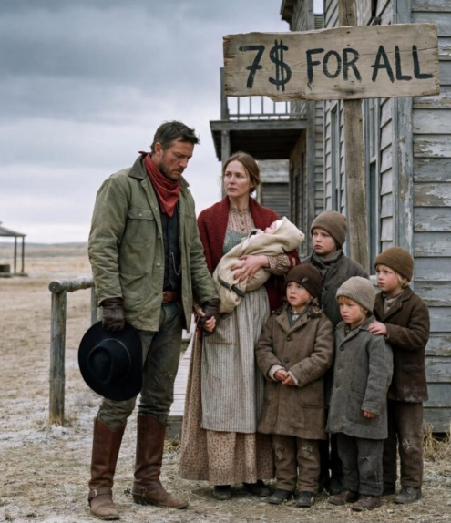 En ensam Cowboy drömde om en stor familj — sedan bad sju försummade barn honom: «snälla… gifta dig med Vår mamma.”