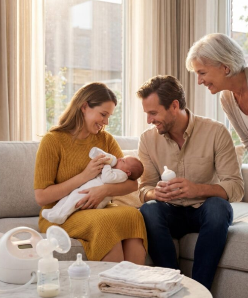 En månad efter att ha fött, jag lärde mig att min man smög min bröstmjölk till sin mamma varje natt — och lämnades krossad.