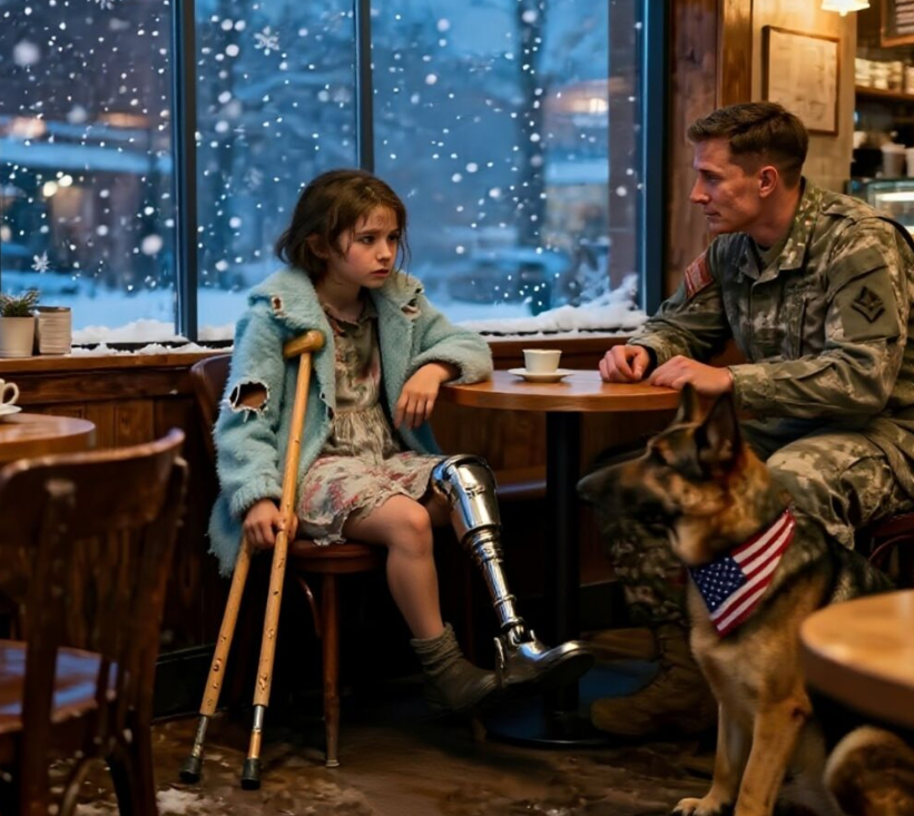 En liten flicka på kryckor bad en marinsoldat om en plats – minuter senare kände hans tjänstehund faran som följde efter henne.