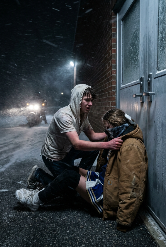 En hemlös tonåring gav upp sin enda kappa för att skydda en iskall flicka under en brutal snöstorm – en handling av osjälviskt mod som satte igång en oväntad händelsekedja och förändrade bådas liv på sätt som ingen av dem kunde ha föreställt sig.