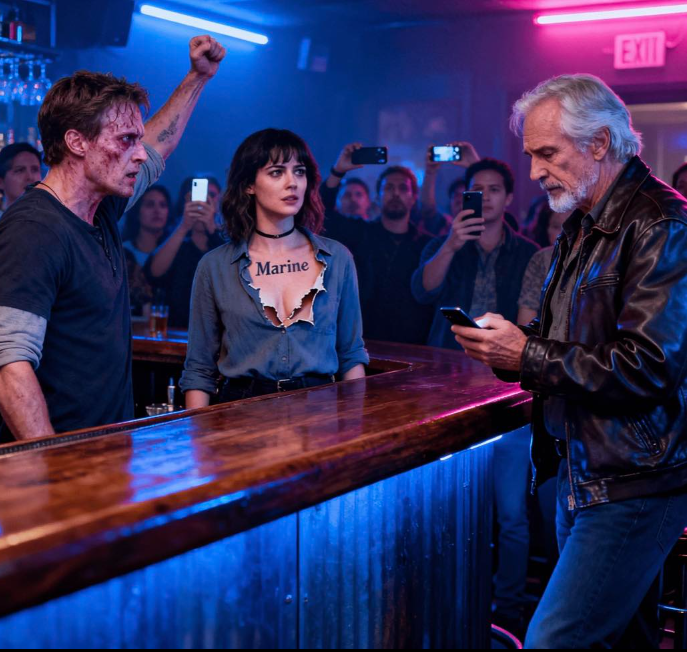 Två poliser som inte var i tjänst kom in i min bar som om de ägde stället. En av dem tog tag i min skjorta och ryckte åt den – tillräckligt hårt för att riva sönder den. Tyget gick sönder och rummet blev tyst. För i neonljuset kunde alla se örnen, jordgloben och ankaret tatuerade på mitt bröst. – Viral story