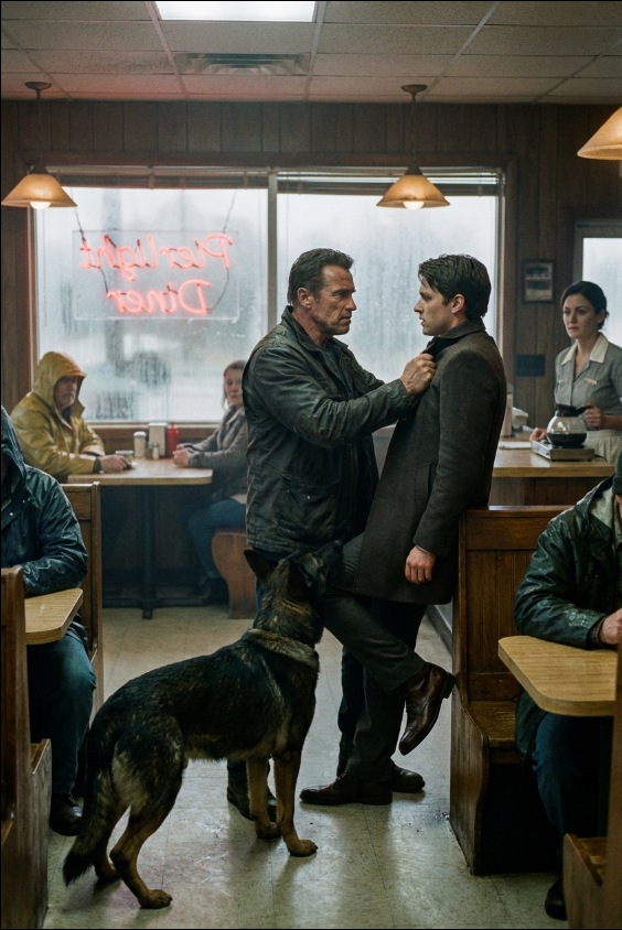 ”Rör min hund igen så är det kört”, varnade han under det våldsamma överfallet på Harbor Ridge Diner – en explosiv konfrontation som slutligen avslöjade Hargroves korrupta imperium och utlöste den länge försenade kollapsen av deras noggrant bevakade kriminella välde.