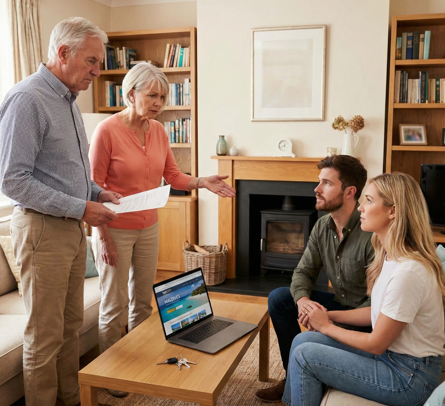 “Dela din bröllopslokal för 28 000 dollar med din kusin, annars är du utanför familjen!” — krävde mina föräldrar. När vi sa nej bjöd de in 60 personer ändå. Jag bråkade inte. Jag avbokade bara nycklarna och bokade en flygresa till Maldiverna. Sedan kom sanningen om min pappas “investering” fram… – Nyheter