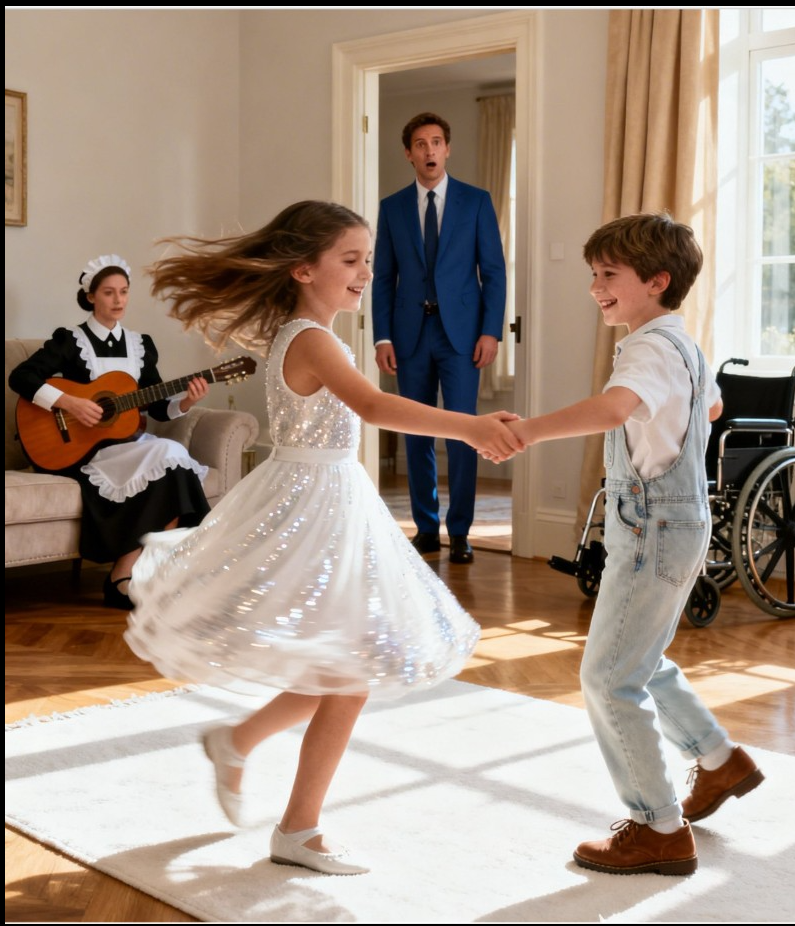 «Miljonären återvände hem tidigt och blev chockad över att se tjänsteflickans son dansa med sin handikappade dotter.- Vaggsång